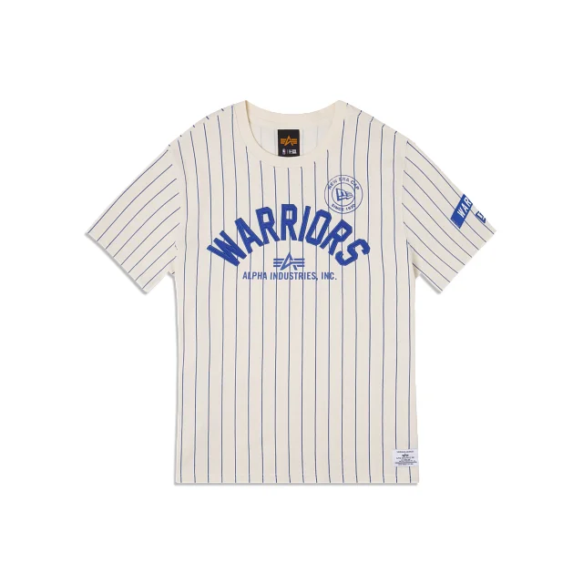 Alpha Industries X Golden State Warriors Striped T-Shirt