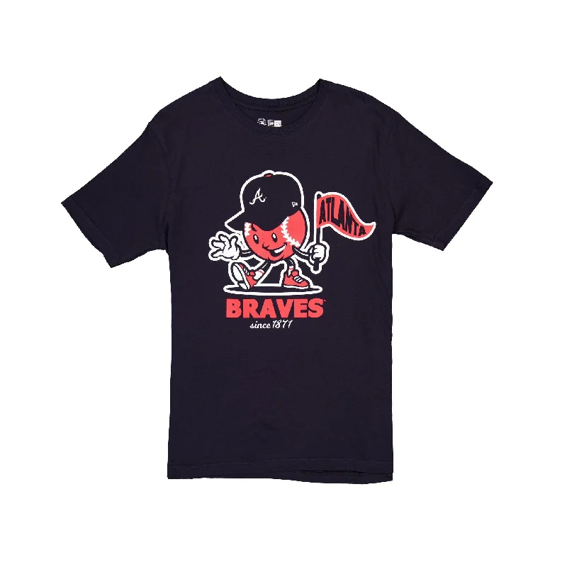 Atlanta Braves Court Sport Navy T-Shirt