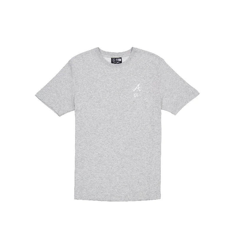 Atlanta Braves Logo Essentials Tonal Gray T-Shirt