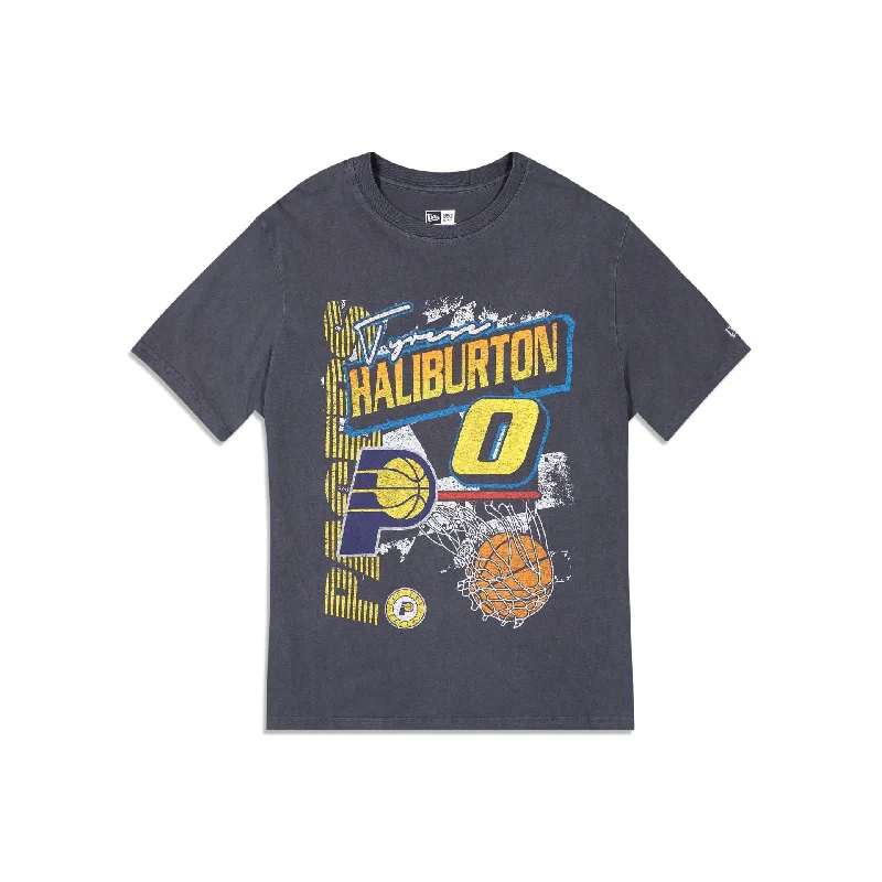 Indiana Pacers 2024 Rally Drive Tyrese Haliburton T-Shirt