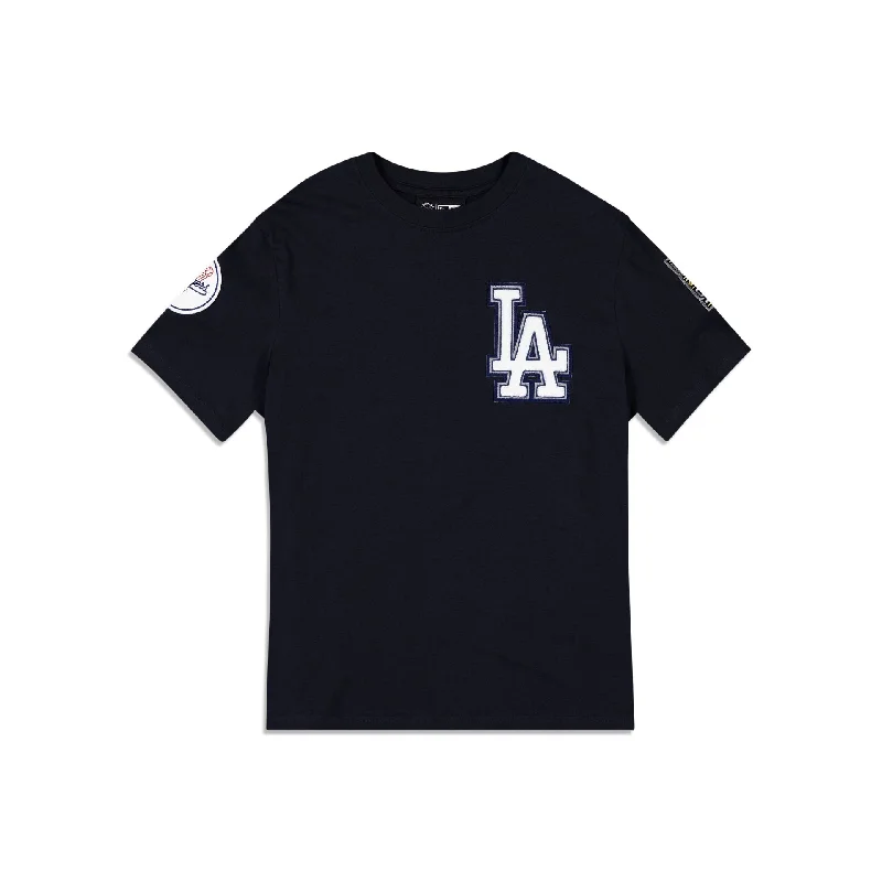 Los Angeles Dodgers Logo Select Color Flip Navy T-Shirt