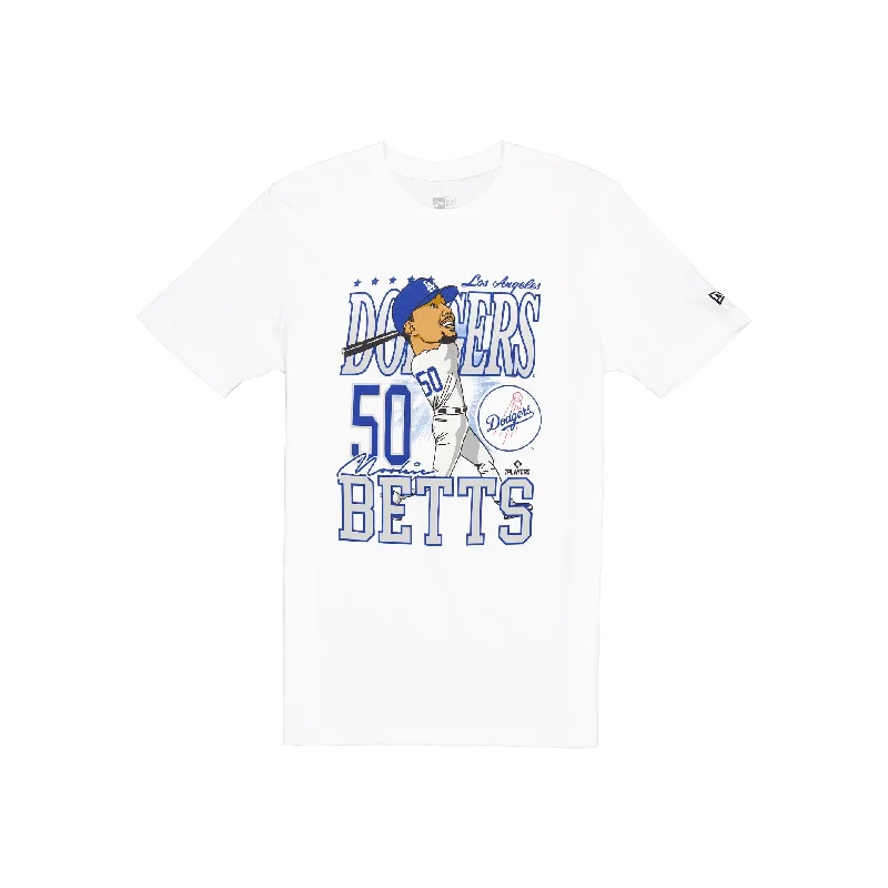 Los Angeles Dodgers Mookie Betts Caricature T-Shirt