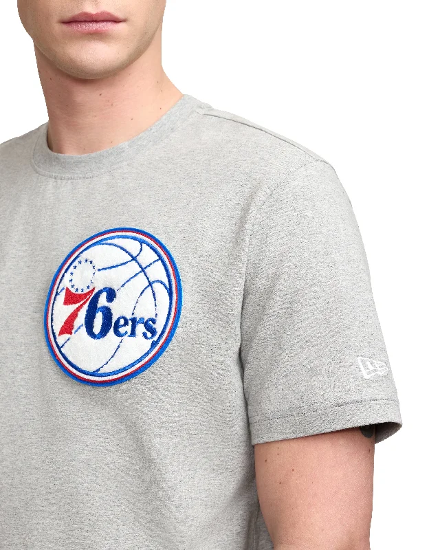 Philadelphia 76ers Gray Logo Select T-Shirt