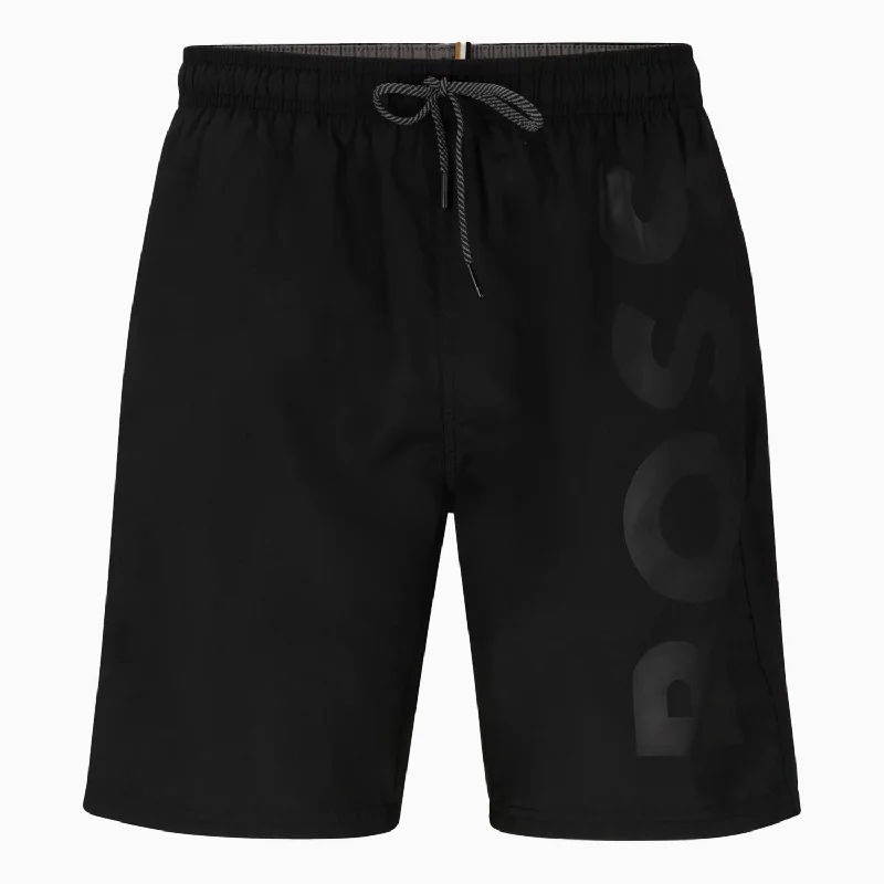 Men's Logo Embossed Swim In Recycled Material Shorts