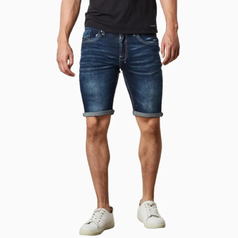 Men's Slim Fit Stretch Denim Shorts