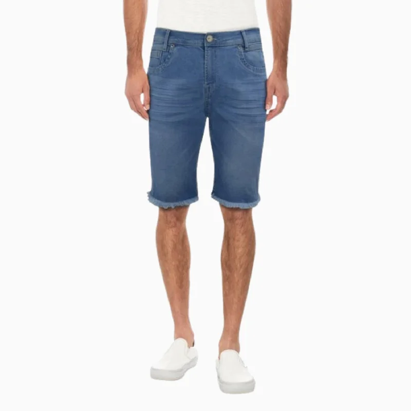 Men's Slim Fit Stretch Denim Shorts