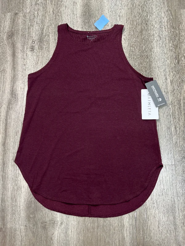 Athletic Tank Top By Athleta In Maroon, Size: M