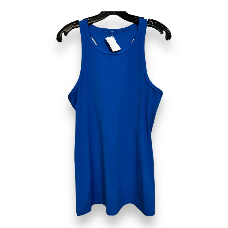 Athletic Tank Top By Lululemon In blue, Size: M