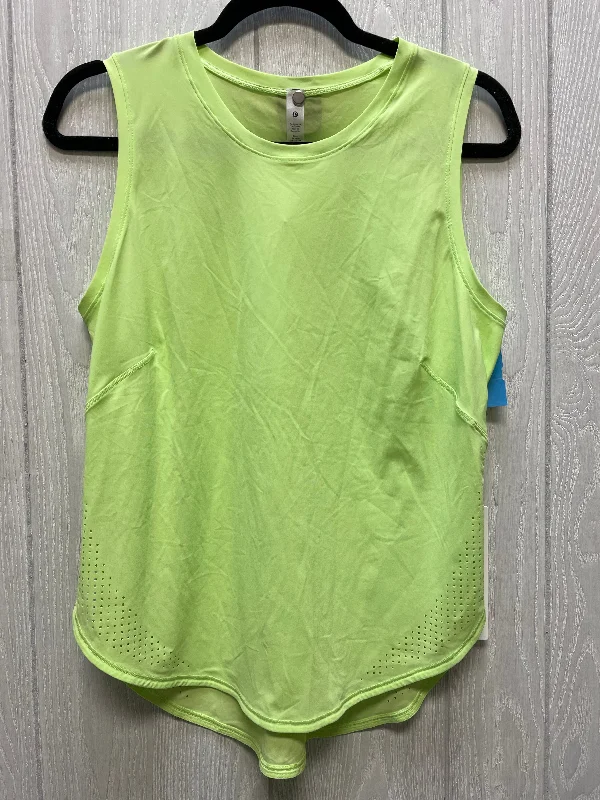 Athletic Tank Top By Lululemon In Green, Size: 8