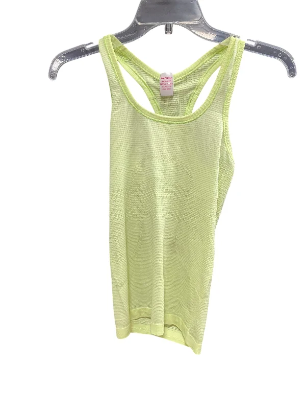 Athletic Tank Top By Lululemon In Green, Size: Xs