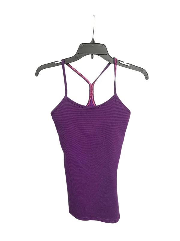 Athletic Tank Top By Lululemon In Purple, Size: 4