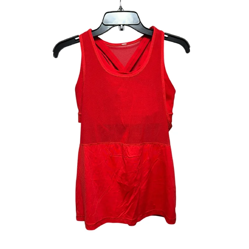 Athletic Tank Top By Lululemon In Red, Size: 8