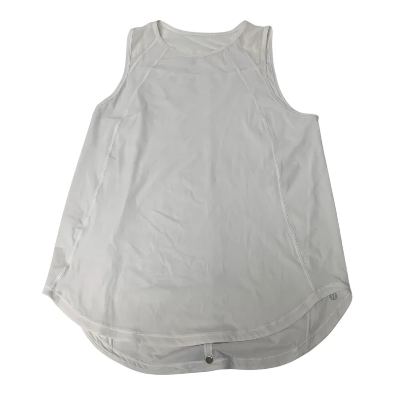 Athletic Tank Top By Lululemon In White, Size: S