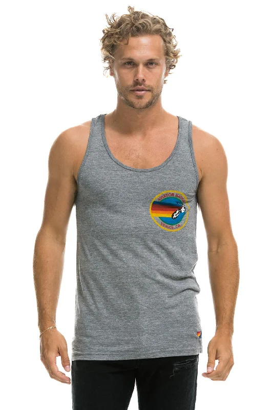 MEN'S AVIATOR NATION TANK - HEATHER GREY