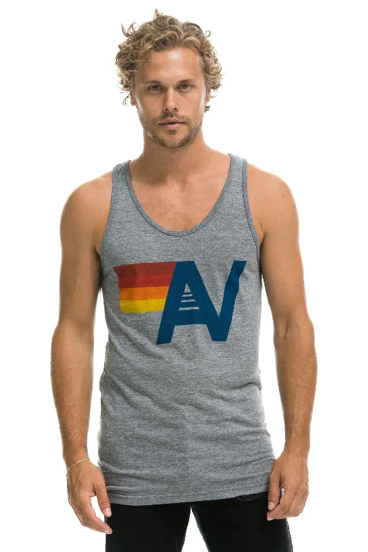 MEN'S LOGO TANK - HEATHER GREY