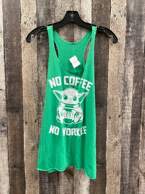 Tank Top By Cmf In Green, Size: S