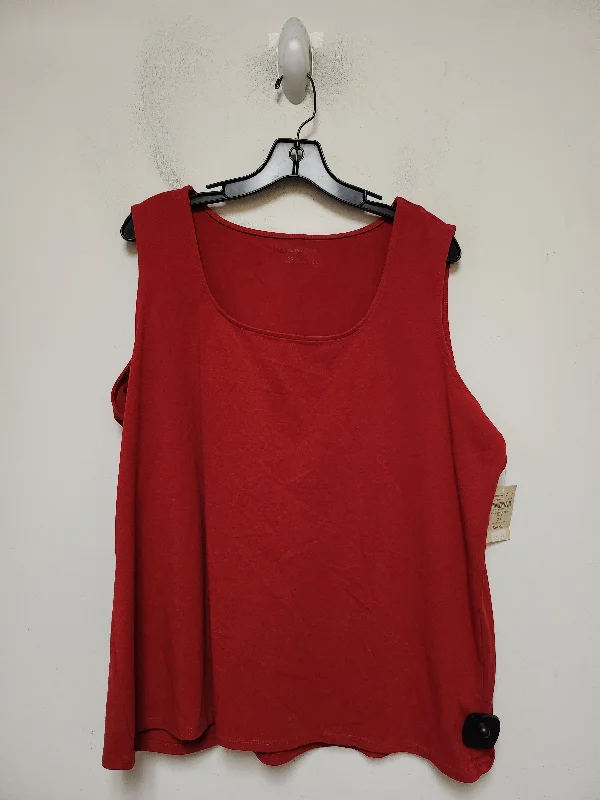 Tank Top By Coldwater Creek In Red, Size: 2x