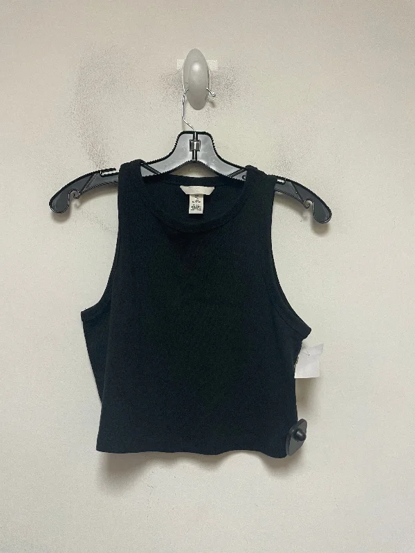 Tank Top By H&m In Black, Size: L