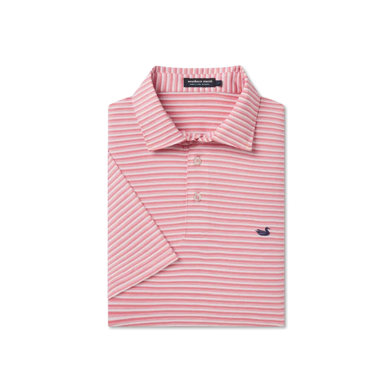 Bermuda Performance Polo - Domingo Stripe