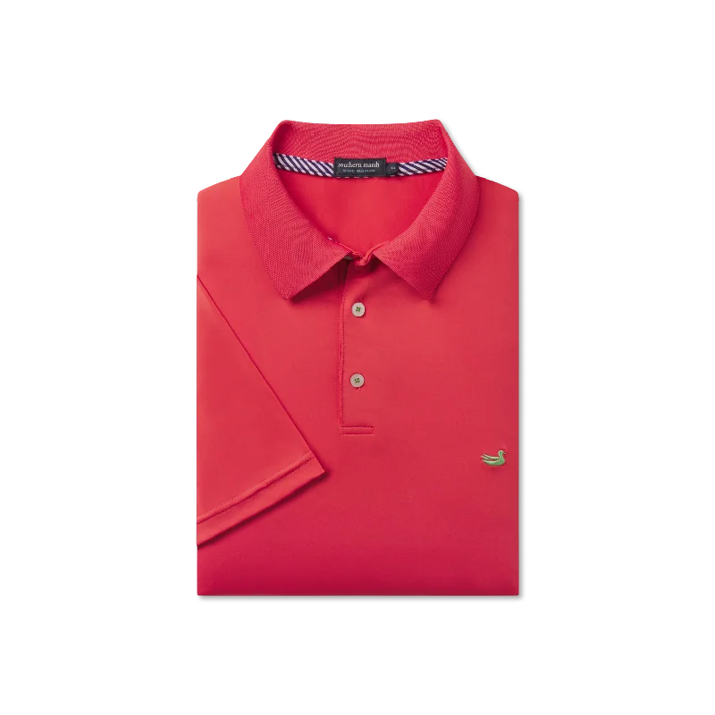 Neon Coral Polo