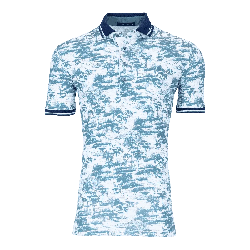 Mystic Marsh Toile Polo