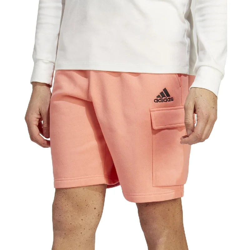 adidas Men's Essentials Fleece Cargo Shorts Orange Size XX-Large