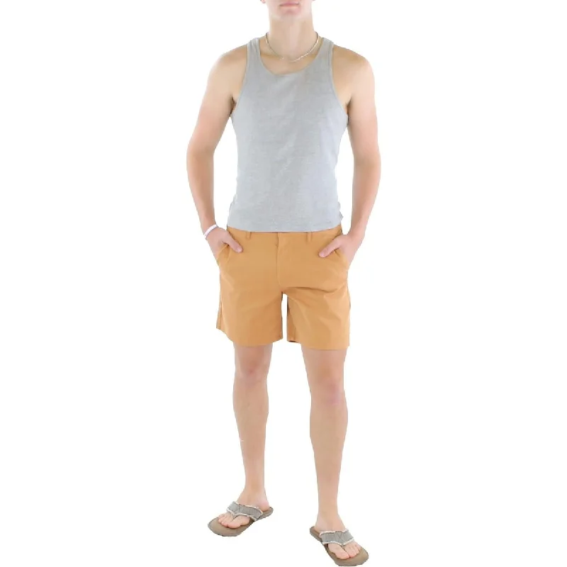 And Now This Men's Chino Mid Rise Shorts Brown Size 38