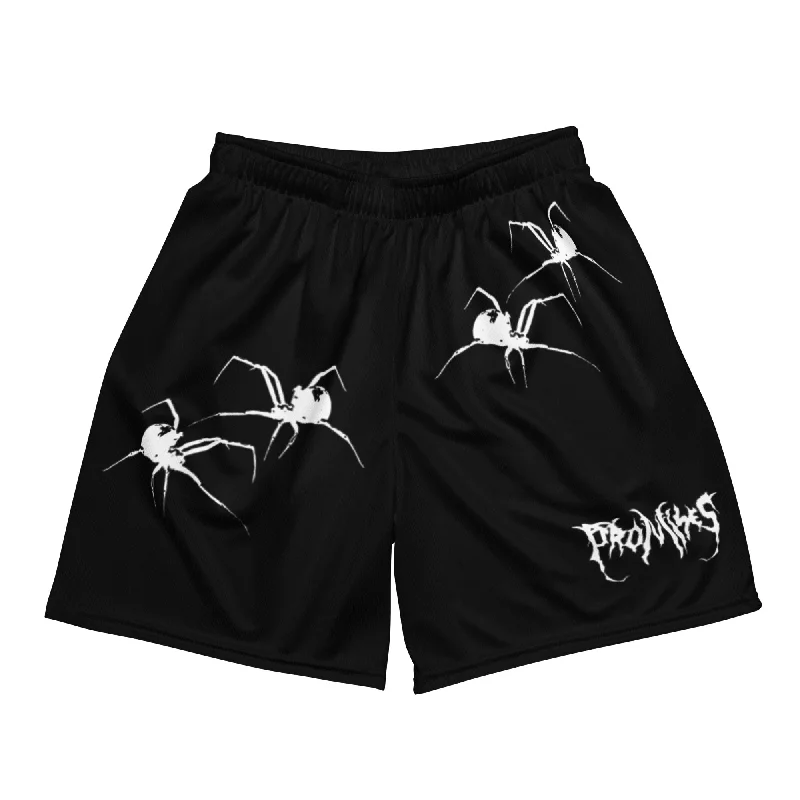 Arachnid Mesh Shorts Black