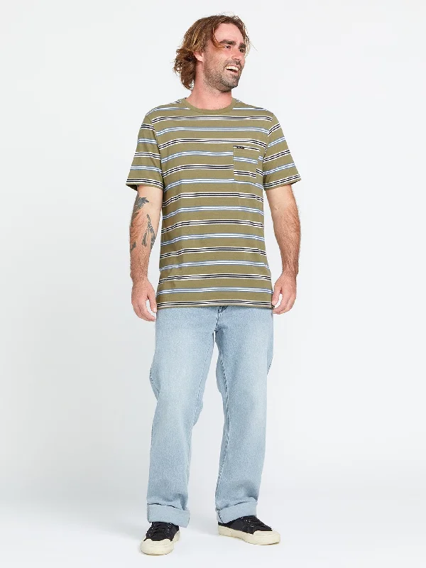 Bongo Crew Short Sleeve Shirt - Thyme Green