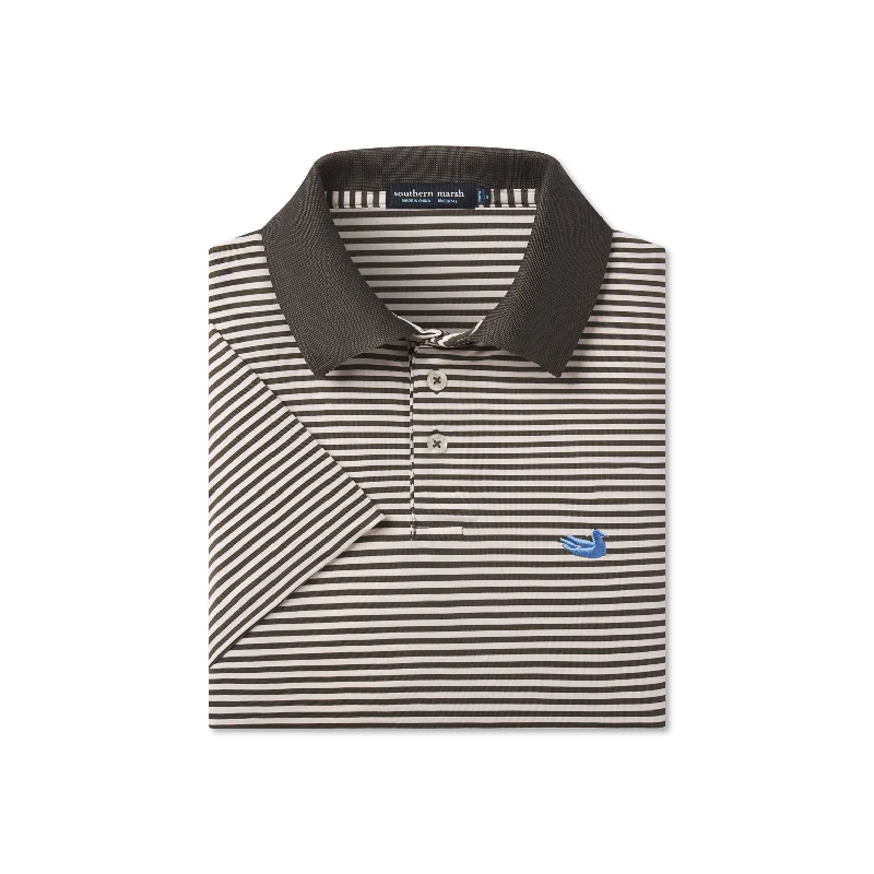 Youth Bermuda Performance Polo - Striped