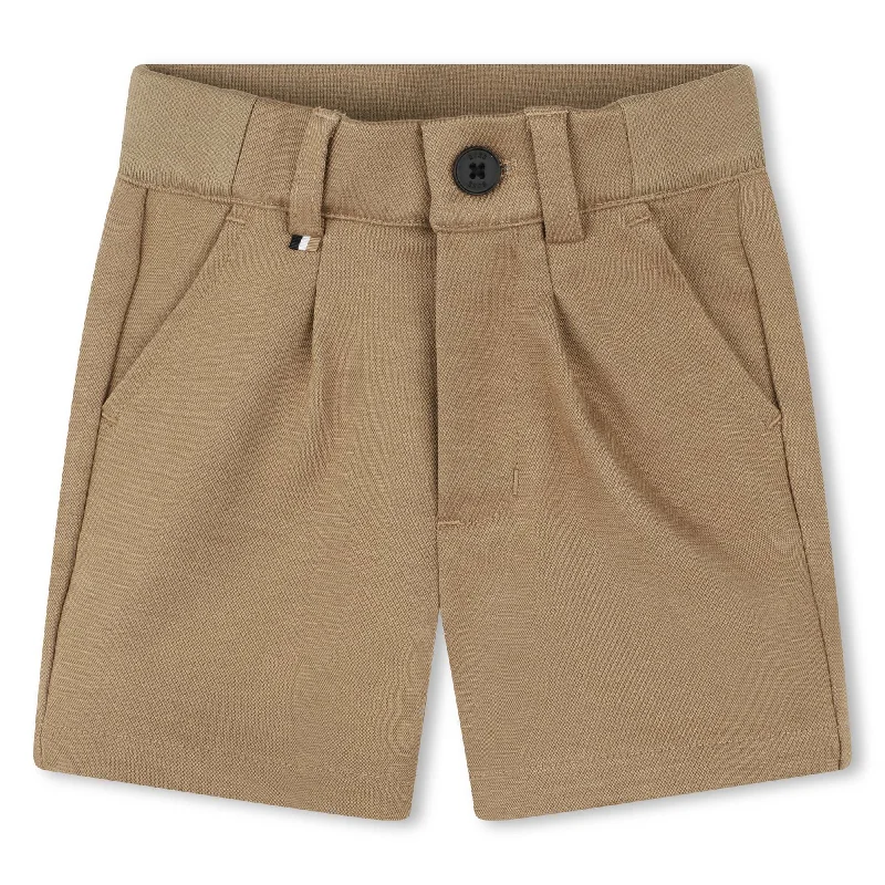 Brown Formal Chino Shorts