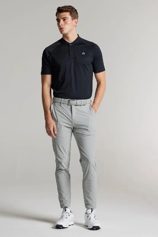 Camrose Grandad Polo - Putter Black