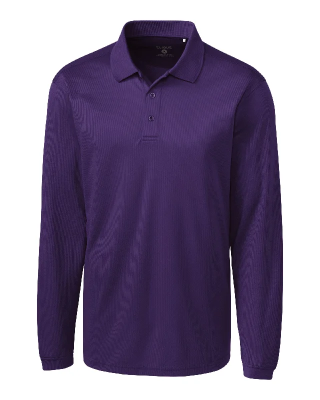 Clique Men's L/S Ice Pique Polo Shirt