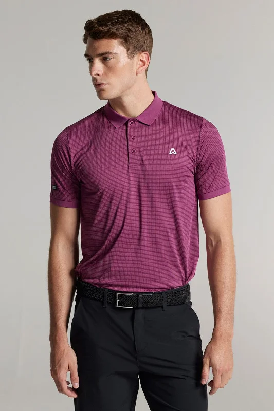 Delta Textured Polo - Champion Pink