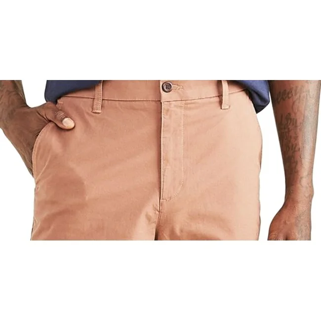 Dockers Men's Ultimate Supreme Flex Stretch Solid Shorts Brown Size 34