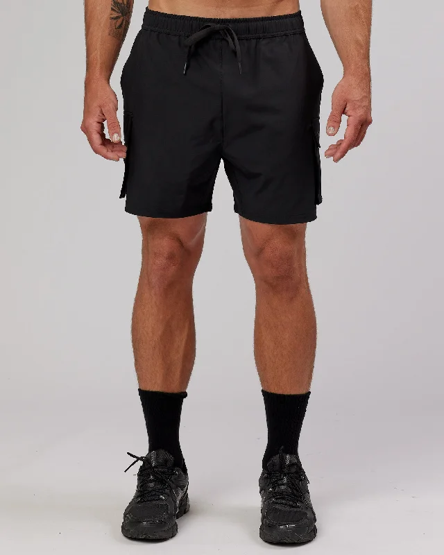 Energy Stretch 6" Performance Cargo Shorts - Black