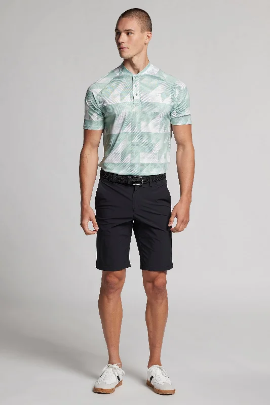 Geo Print Polo - Putting Green