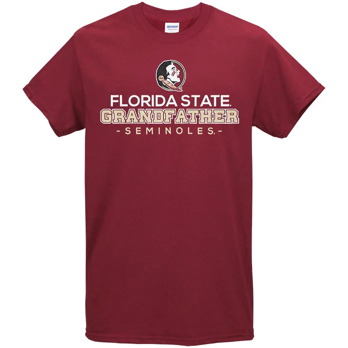 Image One Adult/Unisex Florida State Grandfather Short Sleeve T-shirt - Garnet