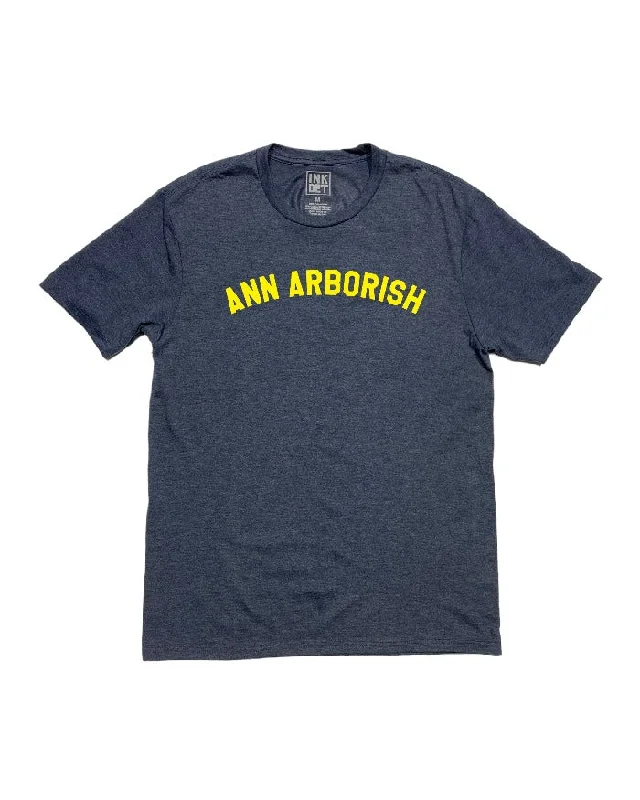 Ink Detroit Ann Arborish Tri Blend T-Shirt - Navy