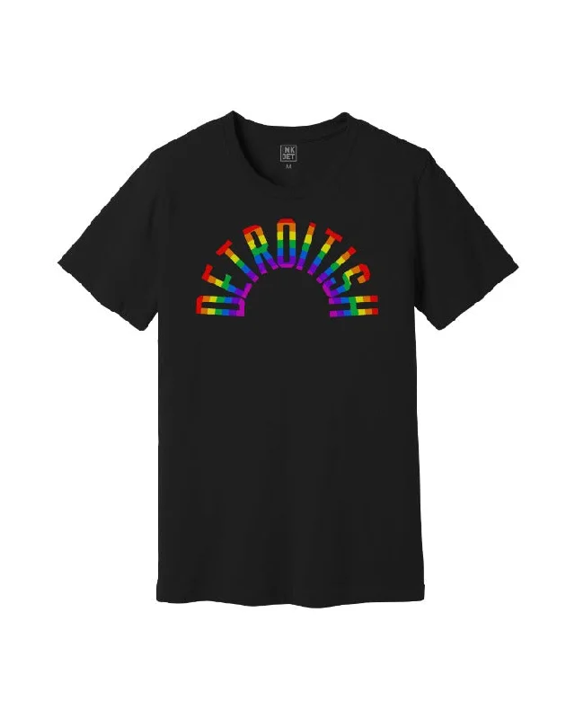 Ink Detroit Detroitish Rainbow T-Shirt - Black