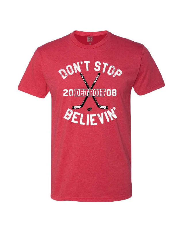 Ink Detroit Don't Stop Believin' 2008 T-Shirt - Red