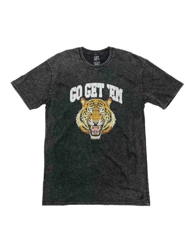 Ink Detroit - Go Get'em Mineral Wash T-Shirt - Black