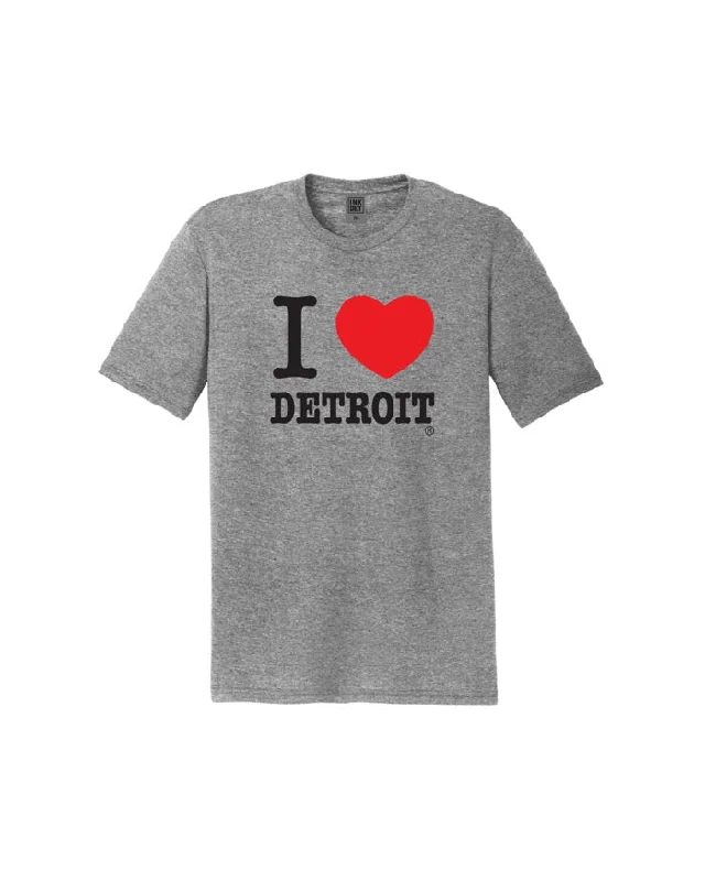 Ink Detroit - I Love Detroit T-Shirt - Heather Grey