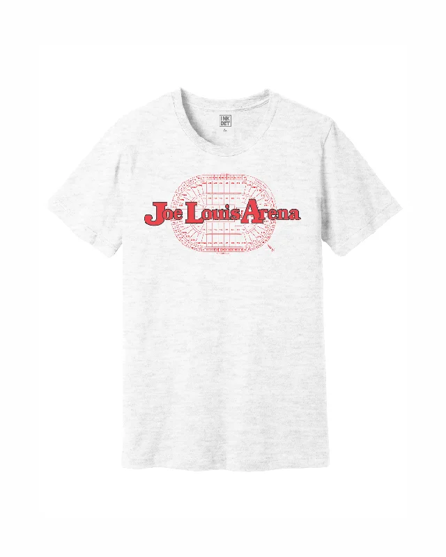 Ink Detroit Vintage Joe Louis Arena T-Shirt - Ash