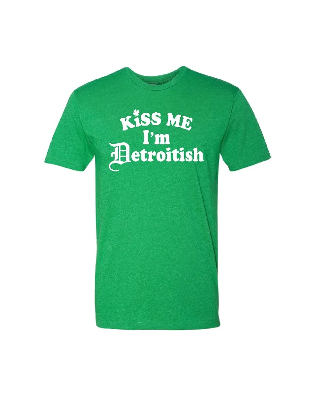 Ink Detroit - Kiss me I'm Detroitish T-Shirt - Heather Green