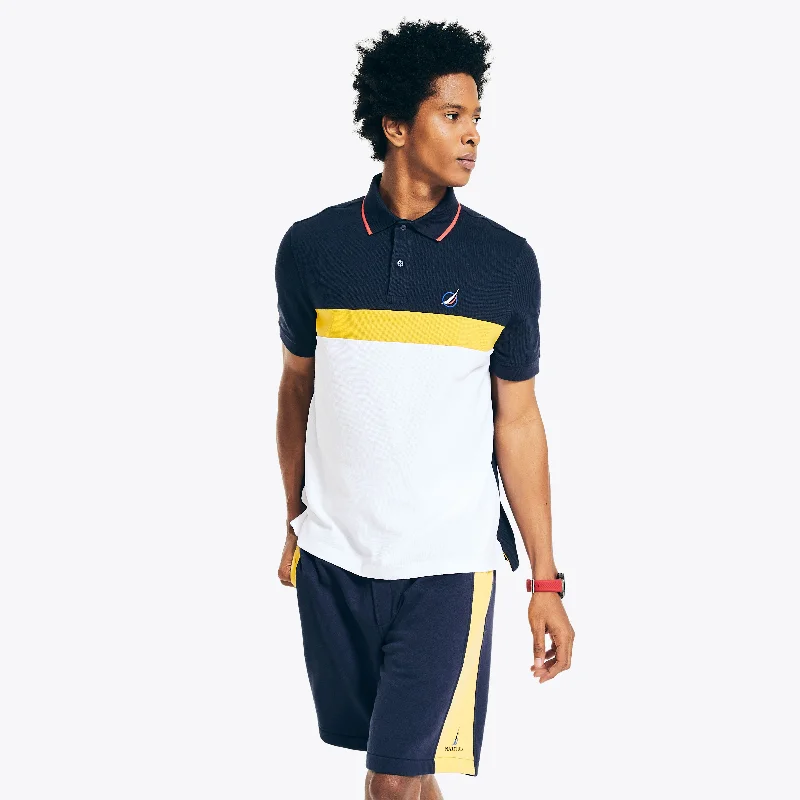 Nautica Mens Classic Fit Chest-Stripe Polo