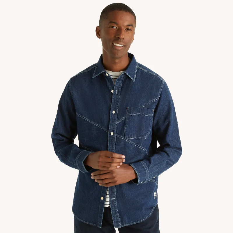 Nautica Mens Nautica Jeans Co. Denim Shirt