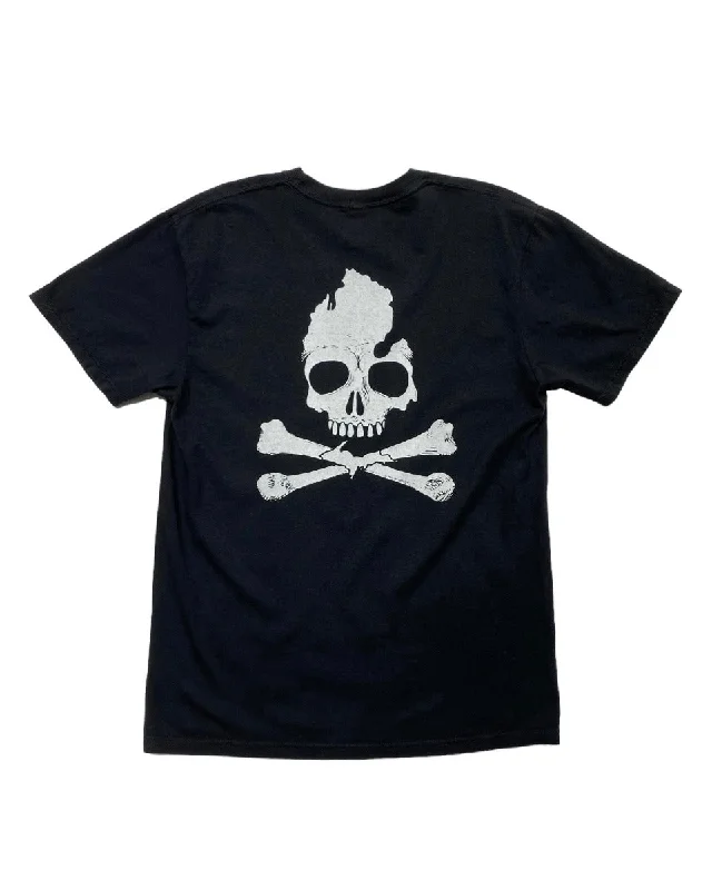 The Great Lakes State - Michigan Skull & Bones T-Shirt - Black