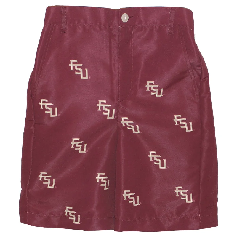 Vive La Fete Toddler/Youth Boys Stacked FSU Shorts - Garnet