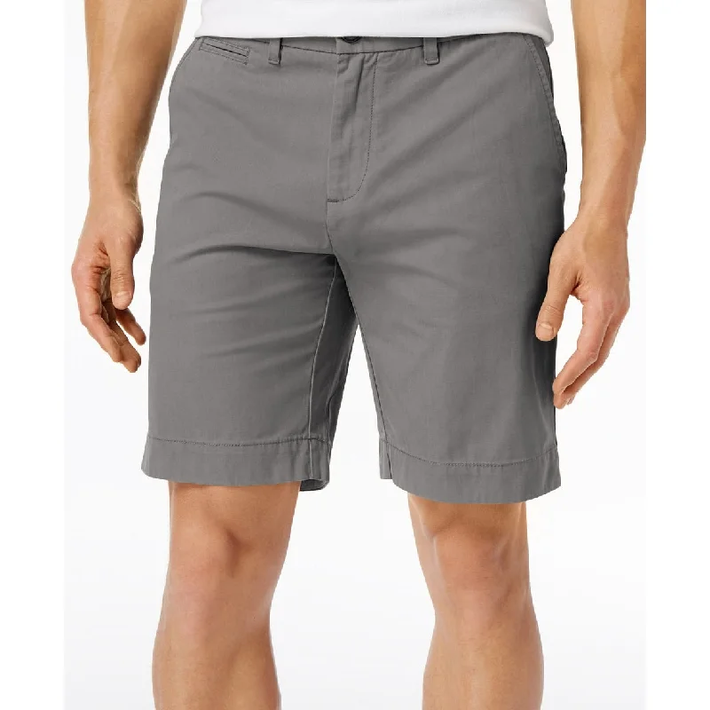 Tommy Hilfiger Men's Plus TH Flex Stretch 9" Shorts Gray Size 42W